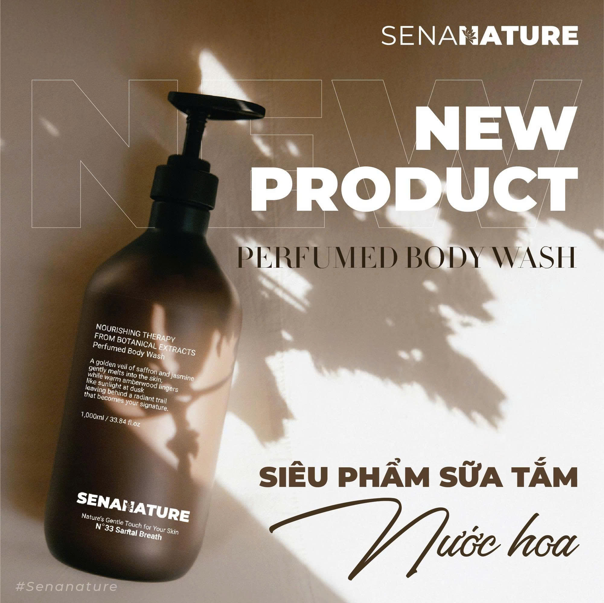 Sữa tắm nước hoa SENANATURE PERFUMED BODY WASH 1000ml