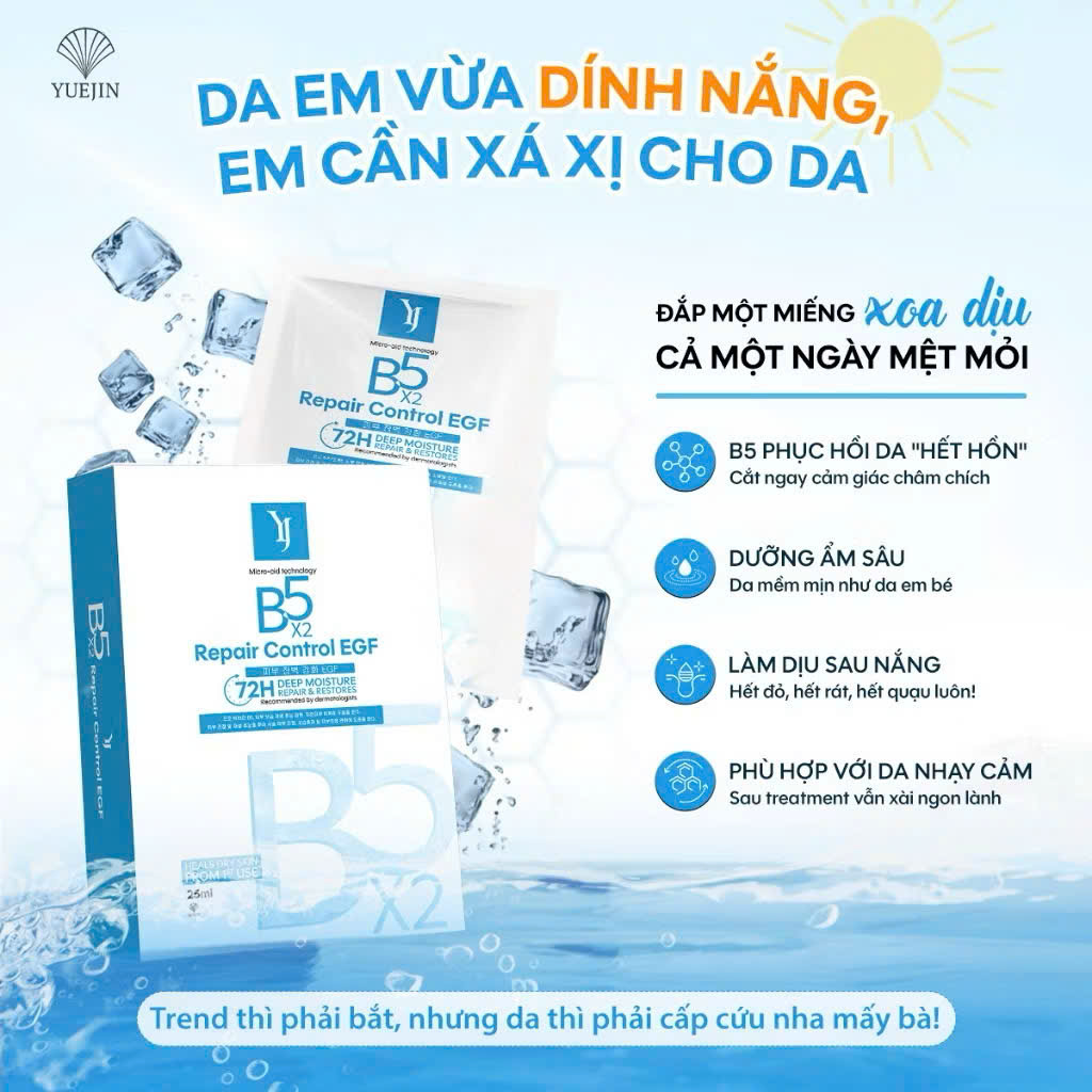 Mặt Nạ Yuejin B5 Repair Control EGF 25ml Dưỡng Ẩm Phục Hồi Da