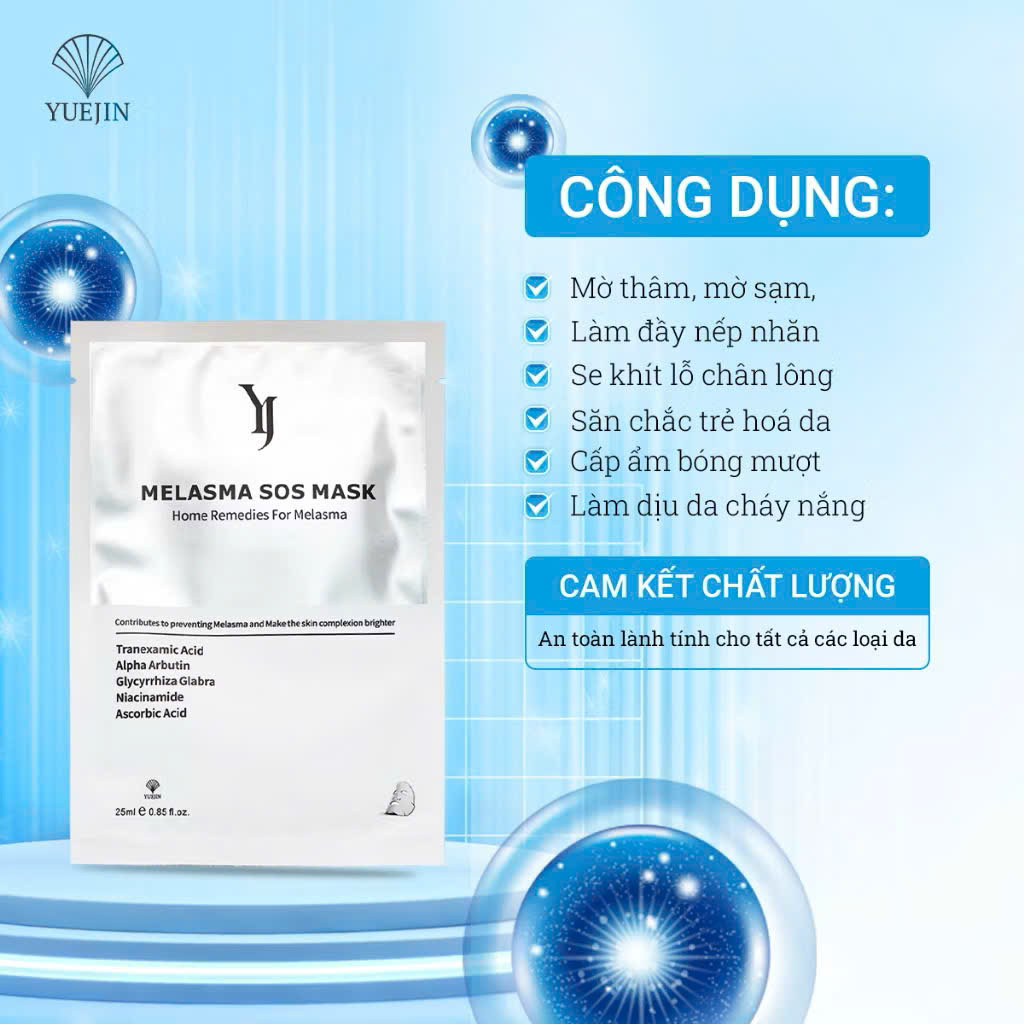 Mặt nạ dưỡng trắng da Yuejin Melasma SOS Mask 25ml