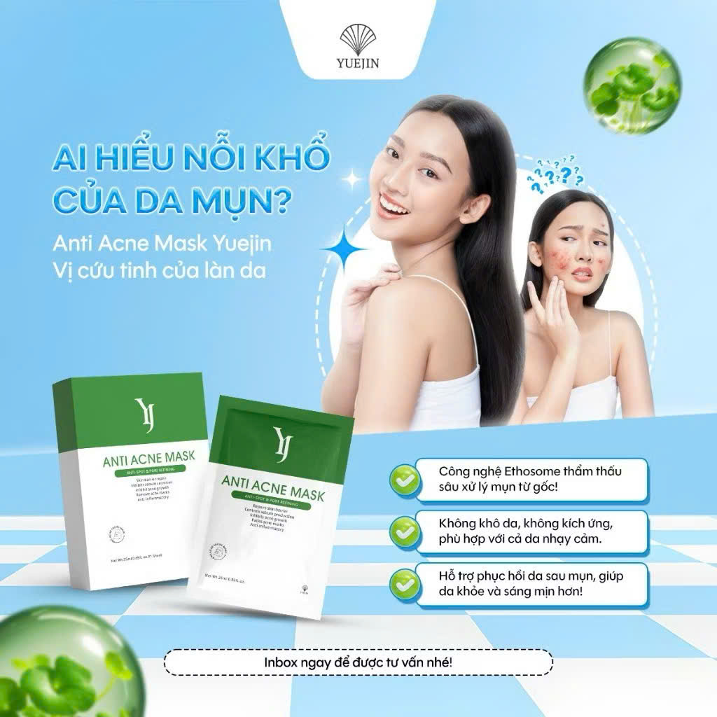 Mặt nạ trị mụn Yuejin Anti Acne Mask 25ml